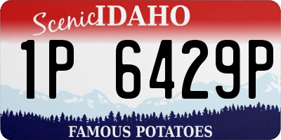 ID license plate 1P6429P