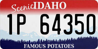 ID license plate 1P6435O