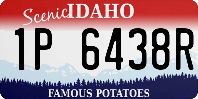 ID license plate 1P6438R