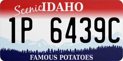 ID license plate 1P6439C