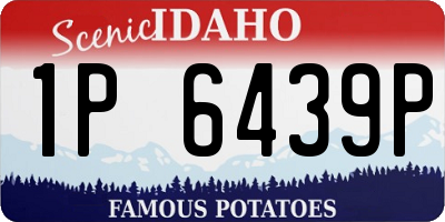 ID license plate 1P6439P