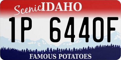 ID license plate 1P6440F