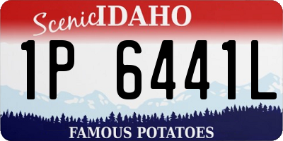 ID license plate 1P6441L