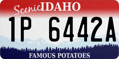 ID license plate 1P6442A