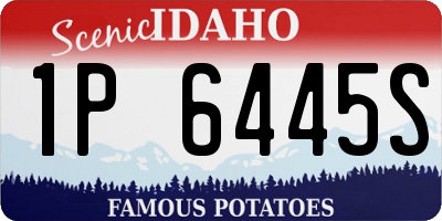 ID license plate 1P6445S