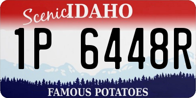 ID license plate 1P6448R