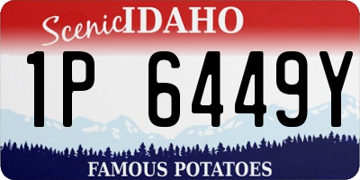 ID license plate 1P6449Y