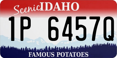 ID license plate 1P6457Q