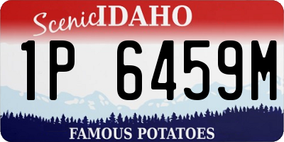 ID license plate 1P6459M