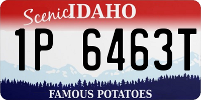 ID license plate 1P6463T