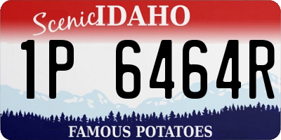 ID license plate 1P6464R