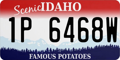 ID license plate 1P6468W