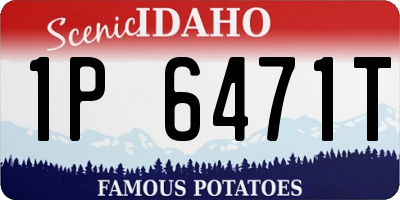 ID license plate 1P6471T