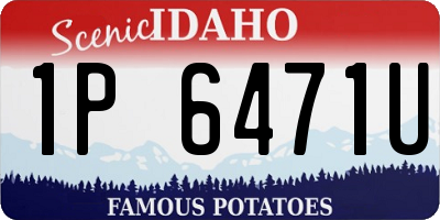 ID license plate 1P6471U