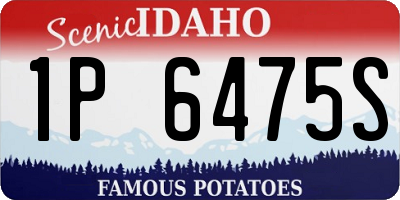 ID license plate 1P6475S