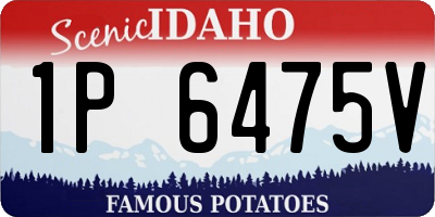 ID license plate 1P6475V