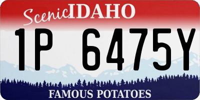 ID license plate 1P6475Y