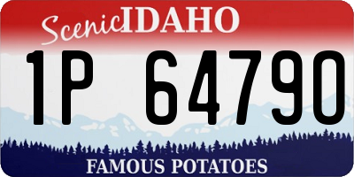 ID license plate 1P6479O
