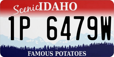 ID license plate 1P6479W