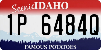 ID license plate 1P6484Q