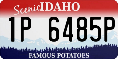 ID license plate 1P6485P