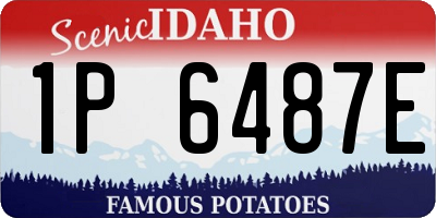 ID license plate 1P6487E