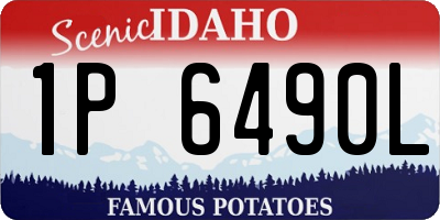 ID license plate 1P6490L