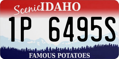 ID license plate 1P6495S