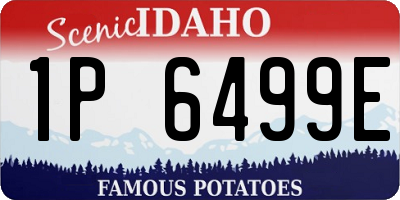 ID license plate 1P6499E