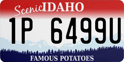 ID license plate 1P6499U