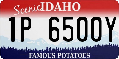 ID license plate 1P6500Y