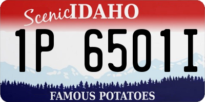 ID license plate 1P6501I