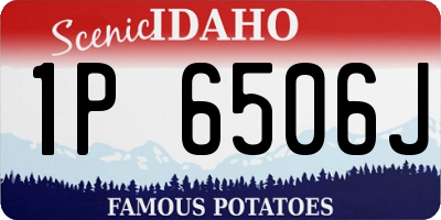 ID license plate 1P6506J