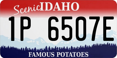ID license plate 1P6507E