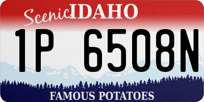 ID license plate 1P6508N