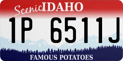 ID license plate 1P6511J