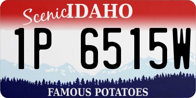 ID license plate 1P6515W