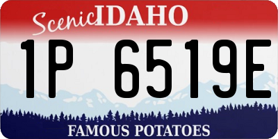 ID license plate 1P6519E