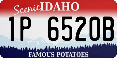ID license plate 1P6520B