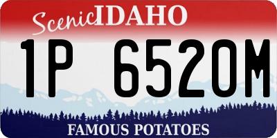 ID license plate 1P6520M