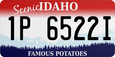 ID license plate 1P6522I