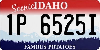 ID license plate 1P6525I
