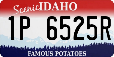 ID license plate 1P6525R