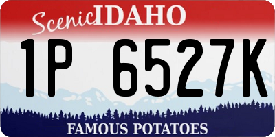 ID license plate 1P6527K