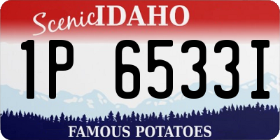 ID license plate 1P6533I