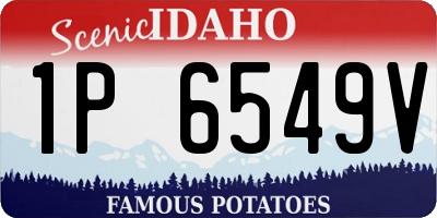 ID license plate 1P6549V