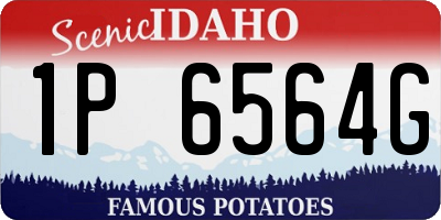 ID license plate 1P6564G