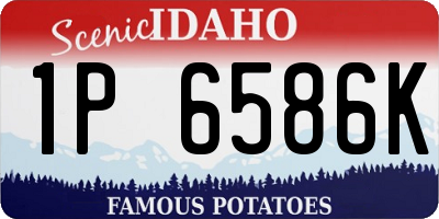 ID license plate 1P6586K