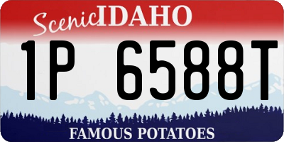 ID license plate 1P6588T