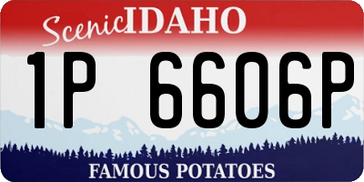ID license plate 1P6606P